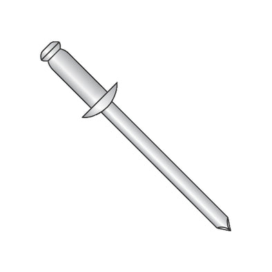 3/32 x .03-.12 Stainless Steel Rivet with Stainless Steel Mandrel-Bolt Demon