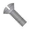 8-32 x 1/2 Slotted Oval Machine Screw Fully Threaded Black Oxide-Bolt Demon