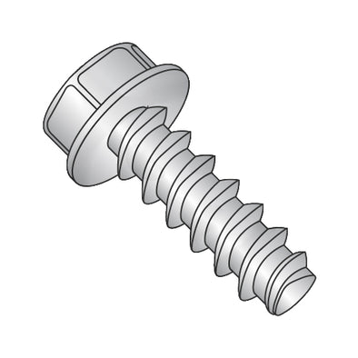 8-16 x 1/2 Unslot Ind Hex Washer Plastite Alternative 48-2 Full Thrd 18-8 S/S Passivate Wax-Bolt Demon