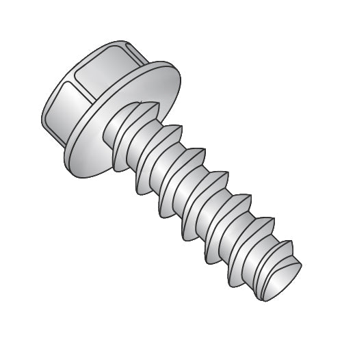 8-16 x 1/2 Unslot Ind Hex Washer Plastite Alternative 48-2 Full Thrd 18-8 S/S Passivate Wax-Bolt Demon