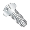 6-32 x 1/2 Phillips Oval Thread Cutting Screw Type F Fully Threaded Zinc-Bolt Demon