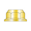 M6-1 DIN6923 Metric Class 10 Hex Flange Nut Non Serrated Zinc Yellow-Bolt Demon
