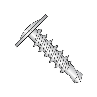 10-16 x 1/2 Phillips Modified Truss Head Full Thread Self Drilling Screw 18-8 Stainless Steel-Bolt Demon
