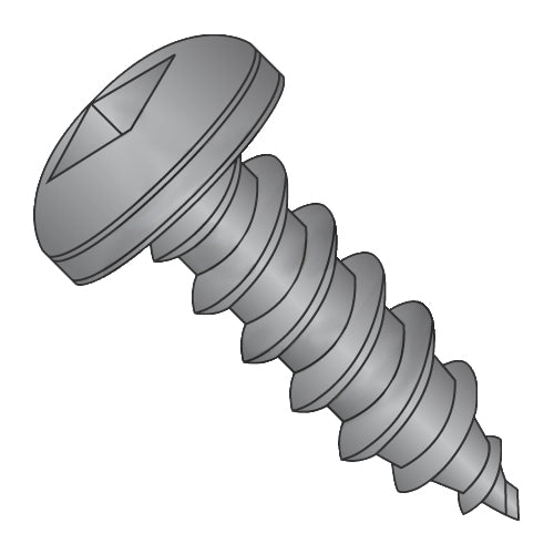 12-11 x 1/2 Square Pan Self Tapping Screw Type A Fully Threaded Black Oxide-Bolt Demon