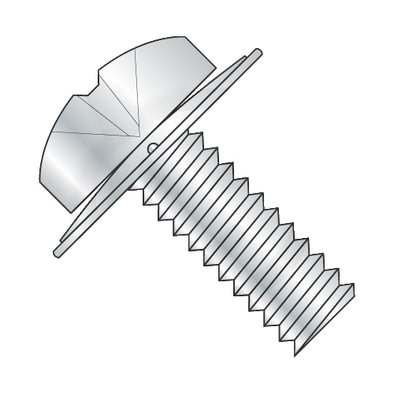 4-40 x 3/4 Phillips Pan Square Cone Sems Fully Threaded Zinc-Bolt Demon