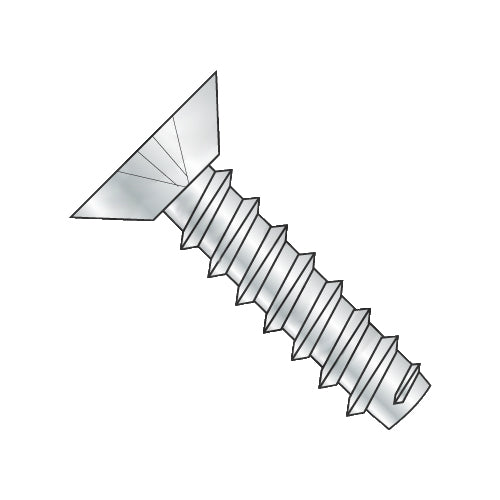 2-32 x 3/16 Phillips Flat Undercut Self Tapping Screw Type B Fully Threaded Zinc-Bolt Demon