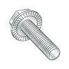3/8-24 x 3/4 Serrated Hex Flanged Washer Full Thread Screw Case Hard Zinc-Bolt Demon