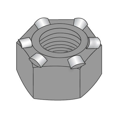 1/4-20 Hex Weld Nut With 6 Projections High Pilot Height-Bolt Demon