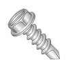 8-18 x 1/2 Slotted Indented Hex Washer Full Thread Self Drill Screw 18-8 Stain Steel-Bolt Demon