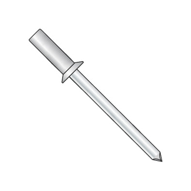 1/8 x .18-.25 Countersunk Closed End Aluminum Rivet with Steel Mandrel Plain-Bolt Demon