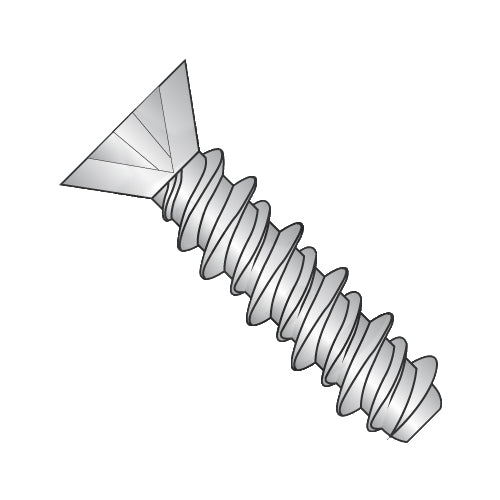2-32 x 5/16 Phillips Flat High Low Screw Fully Threaded 18-8 Stainless Steel-Bolt Demon
