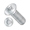 6-32 x 1/4 Pozi Drive Alternative Type 1A Recess Flat Machine Screw Fully Threaded Zinc-Bolt Demon