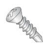 6-20 x 1/2 Phillips Oval Self Drilling Screw Full Thread 18-8 Stainless Steel-Bolt Demon