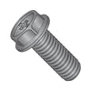 1/4-20 x 5/8 Phillips Indented Hex Washer Machine Screw Fully Threaded Black Oxide and Oil-Bolt Demon