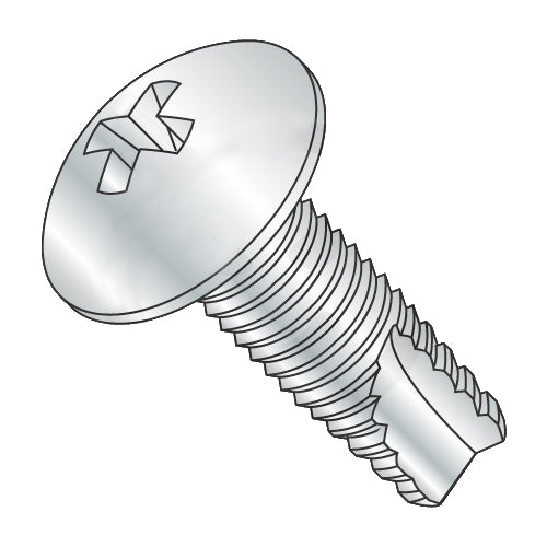 10-24 x 1/2 Phillips Full Contour Truss Thread Cutting Screw Type 23 Fully Threaded Zinc-Bolt Demon