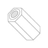 .115X1/2 Five Sixteenths Hex Spacer Nylon-Bolt Demon