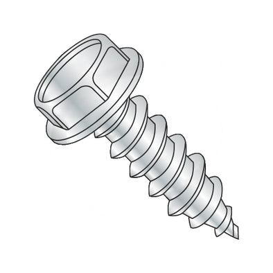 5/16-12 x 1 3/4 Unslotted Indented Hex Washer Self Tapping Screw Type AB Fully Threaded Zinc-Bolt Demon