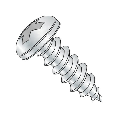 6-18 x 5/8 Phillips Pan Self Tapping Screw Type A Fully Threaded Zinc-Bolt Demon