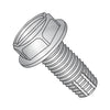 4-40 x 3/8 Slotted Indented Hex Washer Thread Cutting Screw Type F Fully Thread 18-8 Stain-Bolt Demon