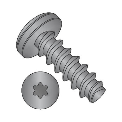 4-20 x 1/2 6-LobePan Plastite 48-2 Alternative Fully Threaded Black Zinc & Wax-Bolt Demon