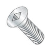 10-24 x 3/8 Square Drive Flat Head Machine Screw Fully Threaded Zinc-Bolt Demon