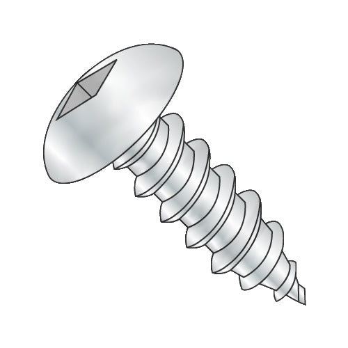 6-18 x 1/2 Square Truss Self Tapping Screw Type A Fully Threaded Zinc-Bolt Demon