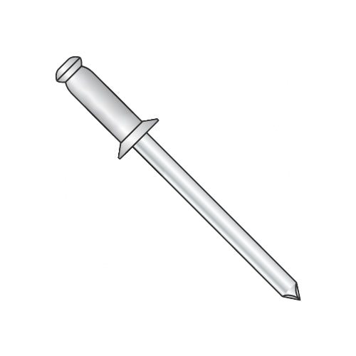 1/8 x .18-.25 Countersunk Aluminum Rivet with Steel Mandrel-Bolt Demon