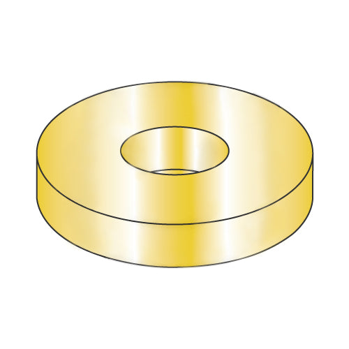 #10 USS Flat Washer Zinc Yellow-Bolt Demon
