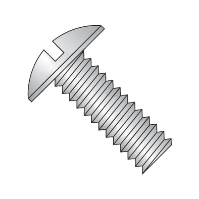 1/4-20 x 1 1/2 Slotted Truss Machine Screw Fully Threaded 18-8 Stainless Steel-Bolt Demon