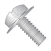 1/4-20 x 1/2 Phillips Pan Square Cone 410 Stainless Sems Fully Threaded 18-8 Stainless Steel-Bolt Demon