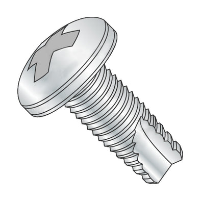 8-32 x 3/8 Phillips Pan Thread Cutting Screw Type 23 Fully Threaded Zinc-Bolt Demon