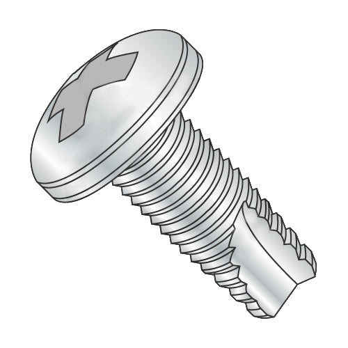 8-32 x 3/8 Phillips Pan Thread Cutting Screw Type 23 Fully Threaded Zinc-Bolt Demon