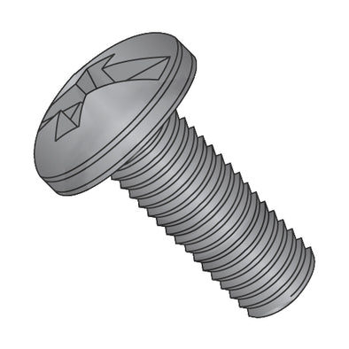 6-32 x 3/16 Combination Pan Head Machine Screw Fully Threaded Black Oxide-Bolt Demon