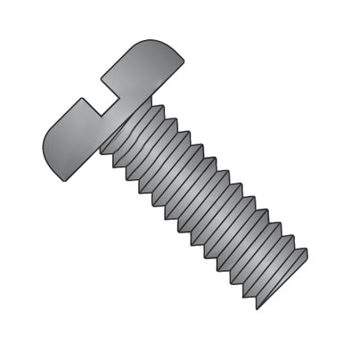 2-56 x 3/8 Slotted Pan Machine Screw Fully Threaded Black Oxide-Bolt Demon