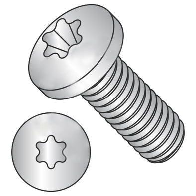 M3-0.5 x 5 ISO14583 Metric 6-Lobe Pan Machine Screw Full Thread A2 Stainless Steel-Bolt Demon