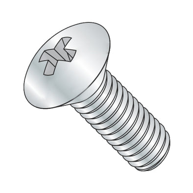 6-32 x 1 Phillips Oval Head Machine Screw Fully Threaded Zinc-Bolt Demon