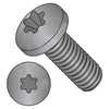 M4-0.7 x 6 ISO 7045 Metric Six Lobe Drive Pan Machine Screw Class 4.8 Full Thread Black ox-Bolt Demon