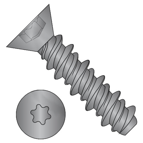 1/4-15 x 1 6-Lobe Flat High Low Screw Fully Threaded Black Oxide and Oil-Bolt Demon