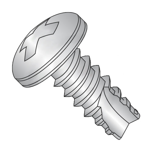 10-16 x 3/4 Phillips Pan Thread Cutting Screw Type 25 Fully Threaded 18-8 Stainless Steel-Bolt Demon