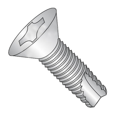 6-32 x 1/2 Phillips Flat Thread Cutting Screw Type 23 Fully Threaded 18-8 Stainless Steel-Bolt Demon