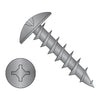 8-11 x 7/16 Square Phil Drive #6 Truss Head Deep Thread Wood Screw Full Thread Black Oxide-Bolt Demon