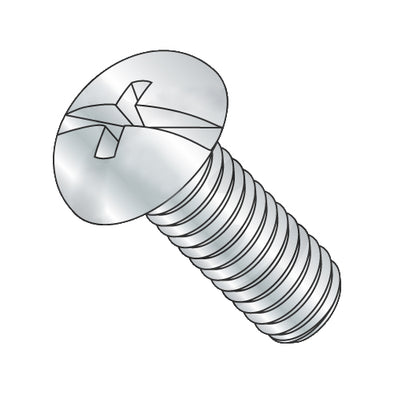 4-40 x 3/8 Combination (Phil/Slot) Round Head Fully Threaded Machine Screw Zinc-Bolt Demon