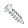 8-18 x 7/8 Phillips Oval #6 Head Self Tapping Screw Type AB Fully Thread Zinc-Bolt Demon