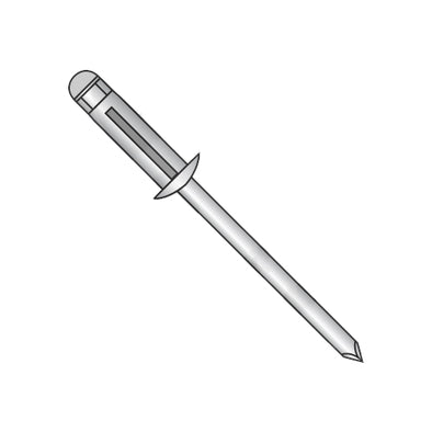 3/16 x .157-.472 Aluminum Aluminum Trebol Dome Head Rivet-Bolt Demon
