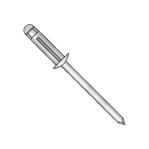 3/16 x .157-.472 Aluminum Aluminum Trebol Dome Head Rivet-Bolt Demon