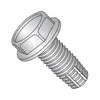 12-24 x 3/4 Unslotted Ind Hex Washer Thread Cutting Screw Type F Full Thread 410 Stainless-Bolt Demon