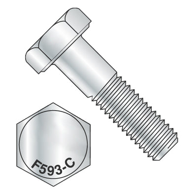 3/4-10 x 2 3/4 Hex Cap Screw 18-8 Stainless Steel-Bolt Demon