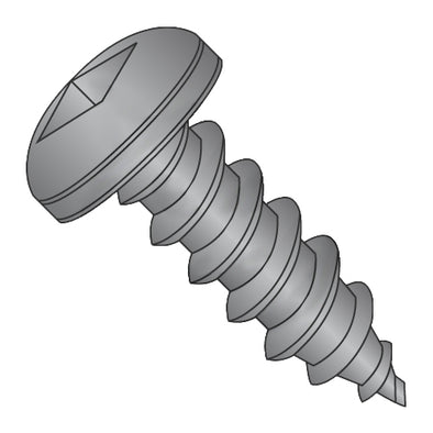 12-11 x 3/4 Square Pan Self Tapping Screw Type A Fully Threaded Black Oxide-Bolt Demon