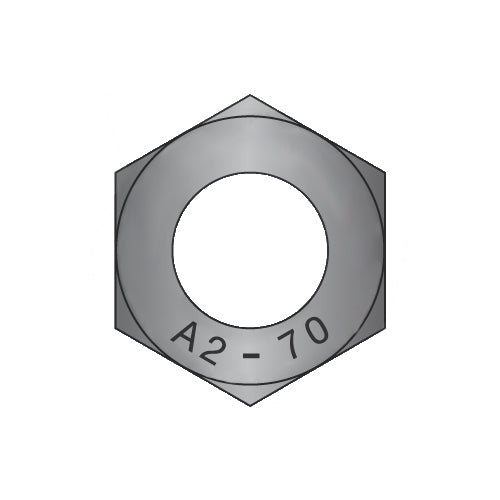 M5-0.8 DIN 934 Metric Hex Nuts 18-8 Stainless Steel Black Oxide-Bolt Demon