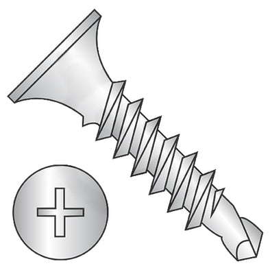 6-20 x 1 1/4 Phil Bugle Full Thread Self Drill Drywall Screw Zinc Bake 1,000 hours Salt Spray-Bolt Demon